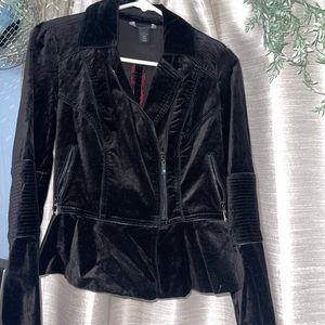 Black velvet jacket